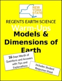 Daily Earth Science Warm Ups & Bell Ringers - Models & Dim