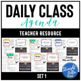Daily Agenda Slides Template Set 1 | Google Classroom