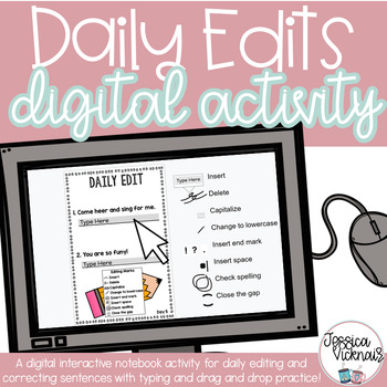 Daily Editing Digital Notebook Activity for Distance Learning