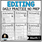 Daily Editing Practice NO PREP Month 1