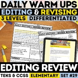 Weekly Paragraph Editing STAAR Warm Up Grammar proofreadin