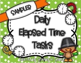 Daily Elapsed Time Tasks PRINT AND GO {FREE SAMPLER}