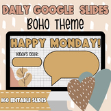 Daily Elementary Classroom Google Slides | Editable Templa