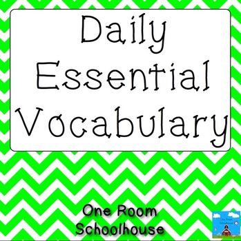Preview of Daily Essential Vocabulary