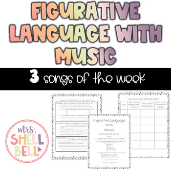 Preview of Daily Figurative Language Analysis; Song of the Week Edition!