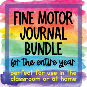 Preview of Daily Fine Motor Journal BUNDLE with BONUS handwriting tracing alphabet cutting