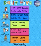 Daily Five Assignments Interactive Smartboard 12 Pages