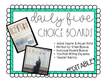 Preview of Daily Five Choice Board