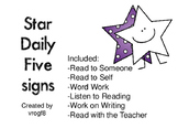 Daily Five Signs - Stars