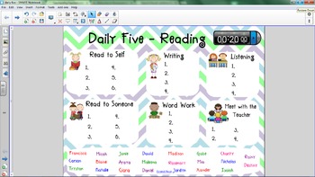 Preview of Daily Five Smartboard Check-In