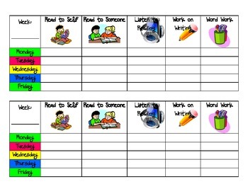 Button Theme Daily Student Reinforcement Behavior Plan Log