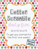 Daily Five Word Work First Nine Weeks