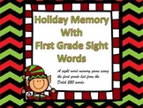 Christmas/Holiday Memory First Grade Sight Words