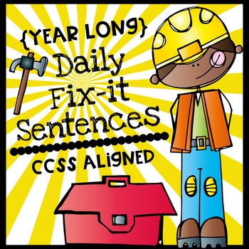 Preview of Daily Fix-It Sentences (Year-Long Editing Practice)