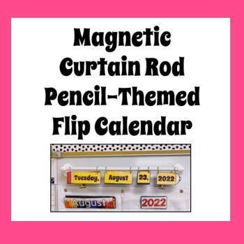 Preview of Daily Flip Calendar 2022-2041 - Magnetic Curtain Rod Calendar - Google Slides