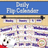 Daily Flip Calendar 2022 to 2051 Confetti Theme