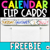 Daily Flip Calendar Cards FREEBIE - Calendar Flip Cards FREEBIE