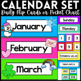 Daily Flip Calendar Cards for White Board or Pocket Chart 