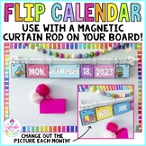 Daily Flip Calendar Cards in Bright Colors