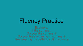 Preview of Daily Fluency Practice