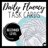 Daily Fluency Task Cards | Beginner Level | Google™ Classr