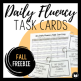FREE | Fall Fluency Task Cards | Google™ | DIGITAL + PRINT