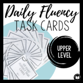 Daily Fluency Task Cards | Upper Level | Google™ Classroom