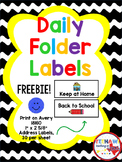 Daily Folder Labels