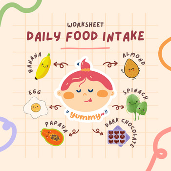 Preview of Daily Food Journal, Special Education Student, Nutrition and Daily Food Intake