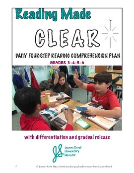 Preview of Reading Comprehension Lessons: 4 Daily Steps, Differentiation, Gradual Release