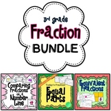 Fractions Math Bundle - Equal Parts, Equivalent, and Compa