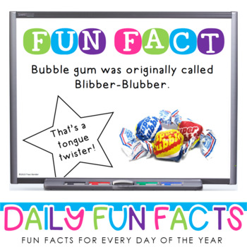 Preview of Daily Fun Facts for Every Day of the School Year