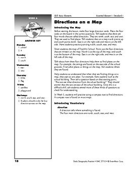 Daily Geography Practice, Grade 1, Weeks 1–6  TpT