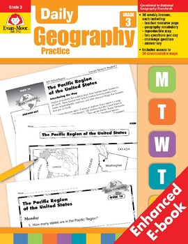 Preview of Daily Geography Practice, Grade 3