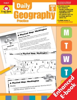 Preview of Daily Geography Practice, Grade 5