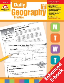 Preview of Daily Geography Practice, Grade 6