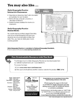 Daily Geography Practice, Grade 6 by EvanMoor Educational Publishers