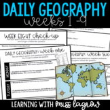 Daily Geography or Social Studies Map Skills: Weeks 1 - 9