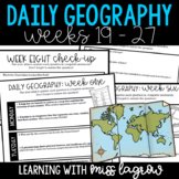 Daily Geography or Social Studies Map Skills: Weeks 19 - 27