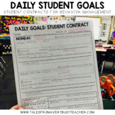 Daily Goals: Student Contracts