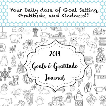 Preview of Daily Goals and Gratitude Journal & Monthly Calendar