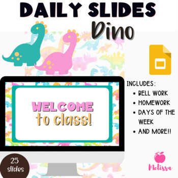 Preview of Daily Google Slides Templates | Dino Slide Template