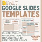 Daily Google Slides Templates - Welcome, Lesson, and Plann