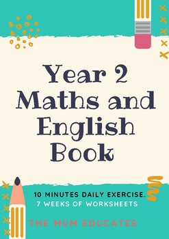 daily grade 2 maths and english revision book by the mum educates