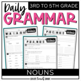 Daily Grammar Activities - Nouns - Grammar Worksheets | 3r