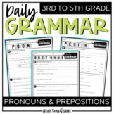 Daily Grammar Activities - Pronouns & Prepositions - Works