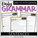 Daily Grammar Activities - Sentences - Grammar Worksheets 