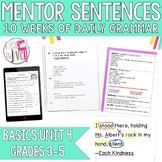 Daily Grammar Mentor Sentences Unit: Just the Basics Set 4
