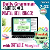 Daily Grammar Practice #1 for Middle School | Google Slides