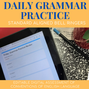Preview of Daily Grammar Practice: Bell Ringers